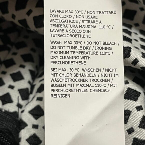 RETRO IMPERIAL BLACK & WHITE GEO FIT-AND-FLARE DRESS SMALL - EUC! - Picture 11 of 11